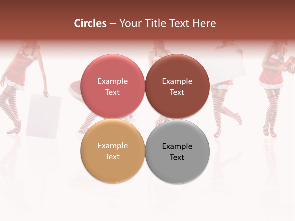 Female Christmas Gift PowerPoint Template