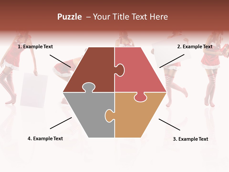 Female Christmas Gift PowerPoint Template