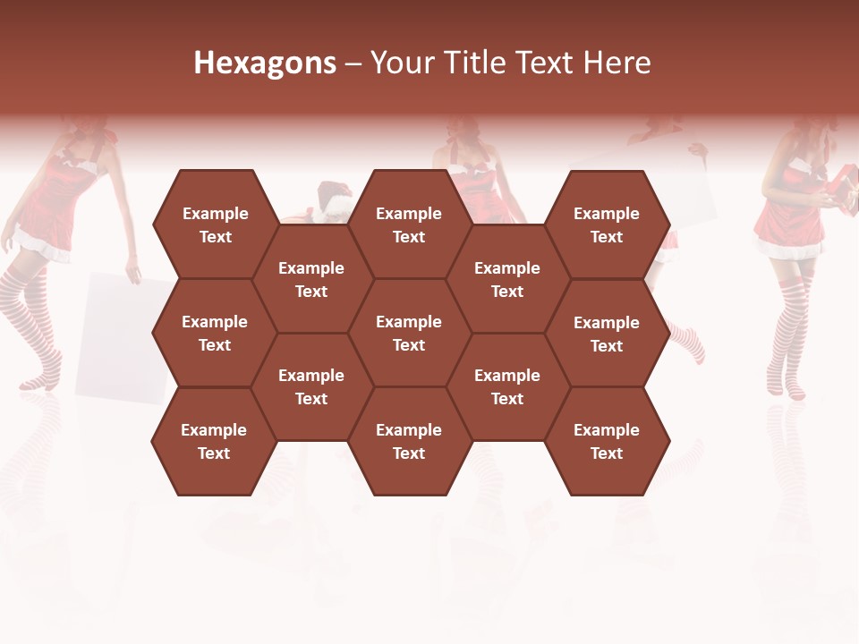 Female Christmas Gift PowerPoint Template