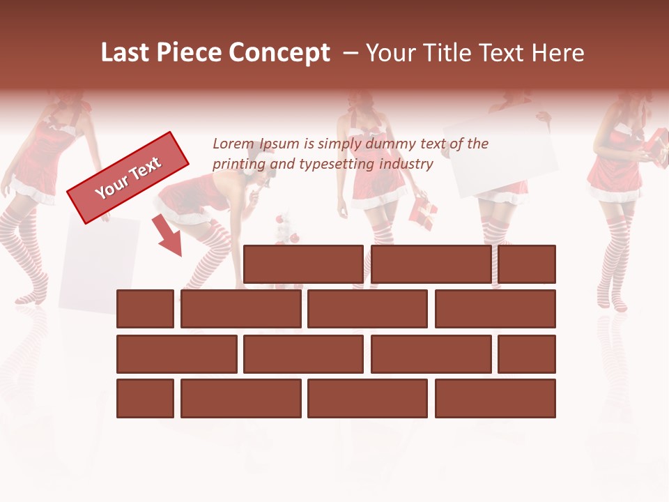 Female Christmas Gift PowerPoint Template