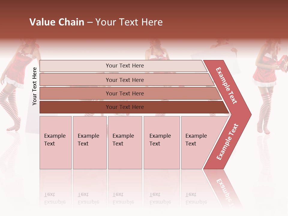 Female Christmas Gift PowerPoint Template