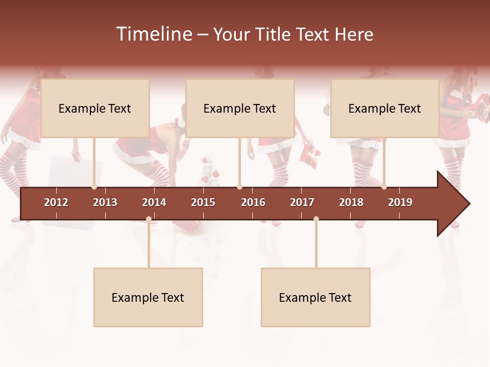 Female Christmas Gift PowerPoint Template