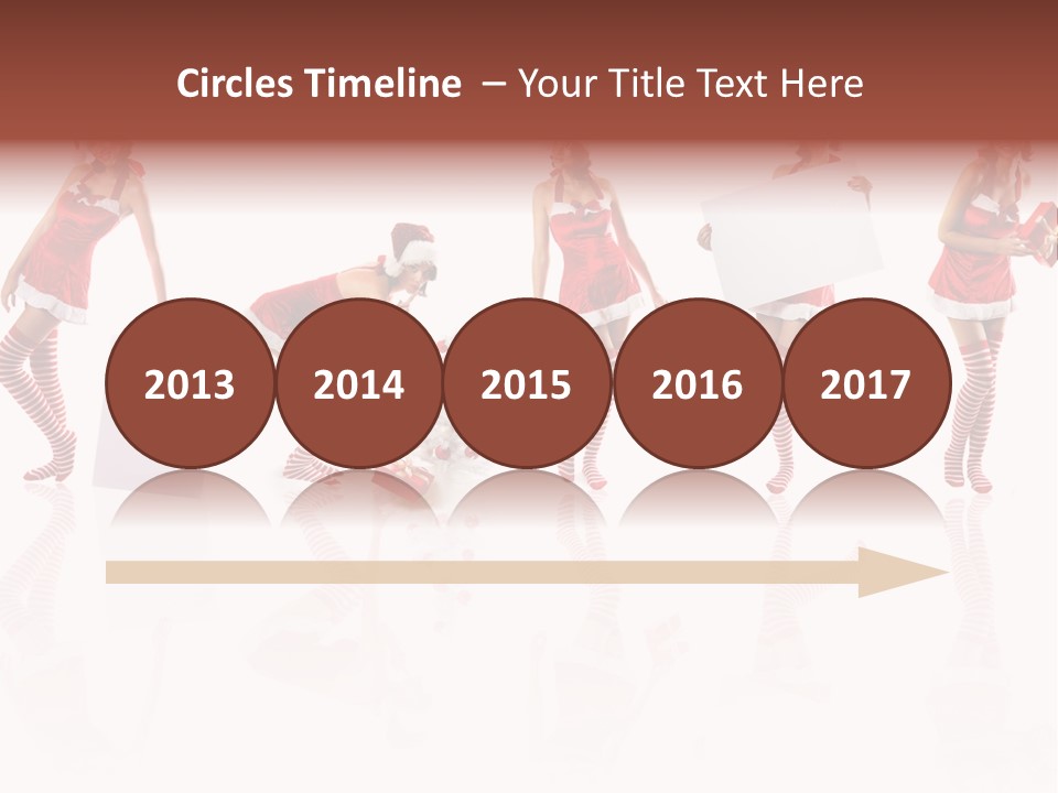 Female Christmas Gift PowerPoint Template