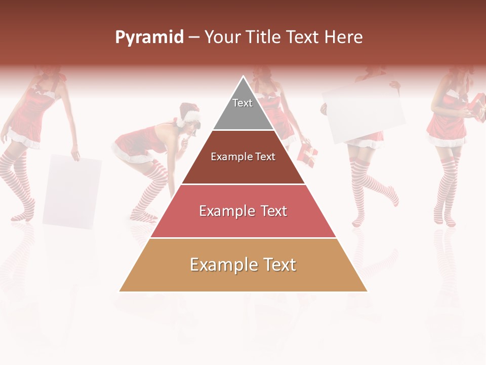 Female Christmas Gift PowerPoint Template