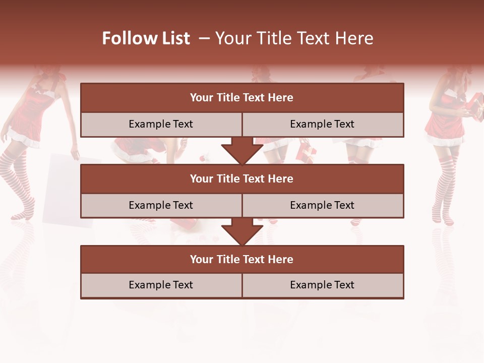 Female Christmas Gift PowerPoint Template