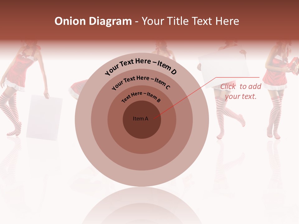 Female Christmas Gift PowerPoint Template