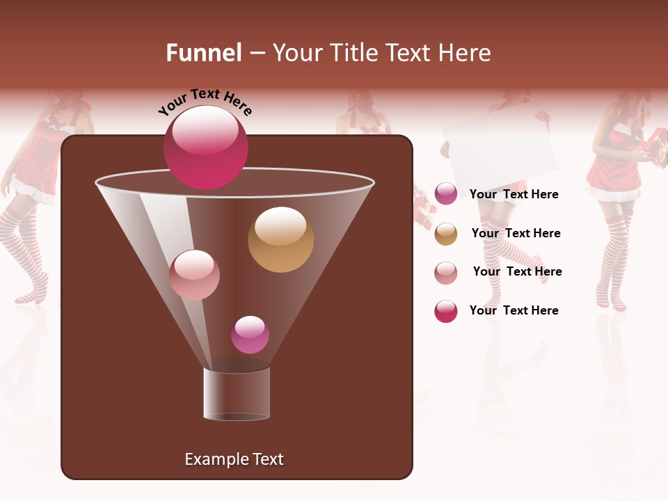 Female Christmas Gift PowerPoint Template