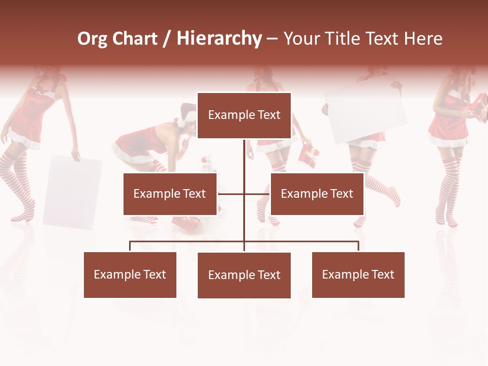 Female Christmas Gift PowerPoint Template