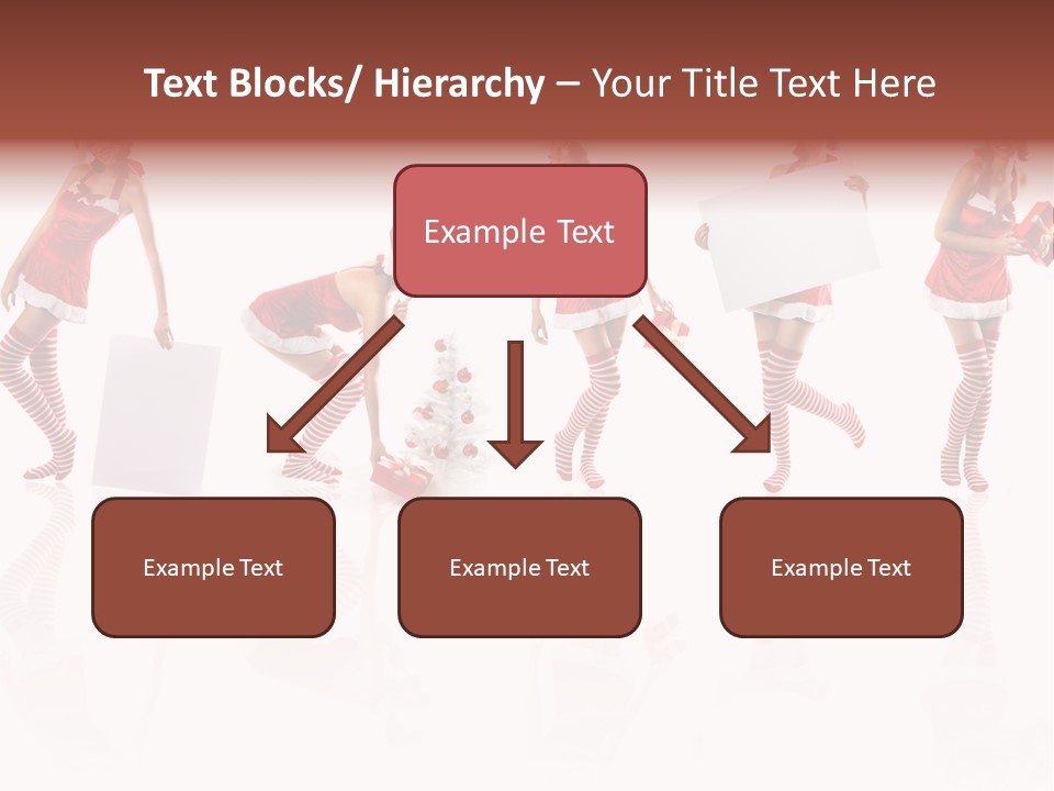 Female Christmas Gift PowerPoint Template