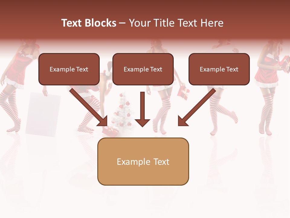 Female Christmas Gift PowerPoint Template