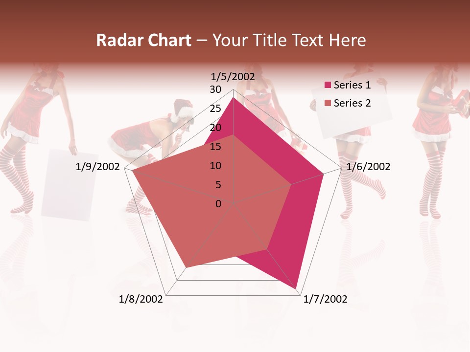 Female Christmas Gift PowerPoint Template