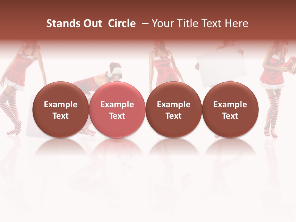 Female Christmas Gift PowerPoint Template