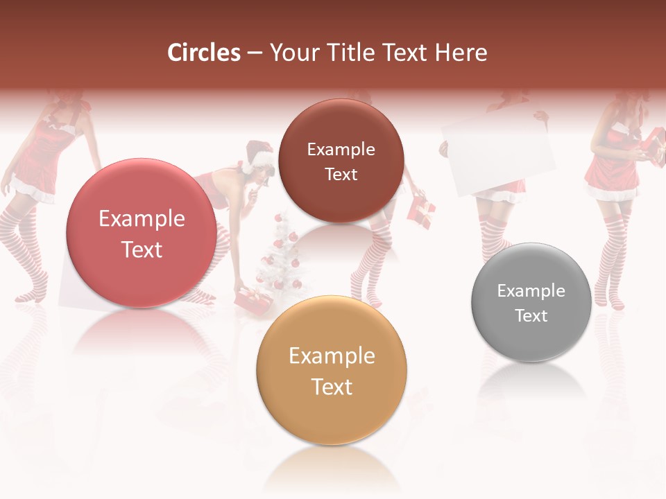 Female Christmas Gift PowerPoint Template