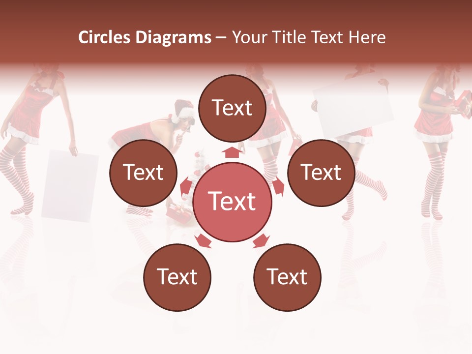 Female Christmas Gift PowerPoint Template