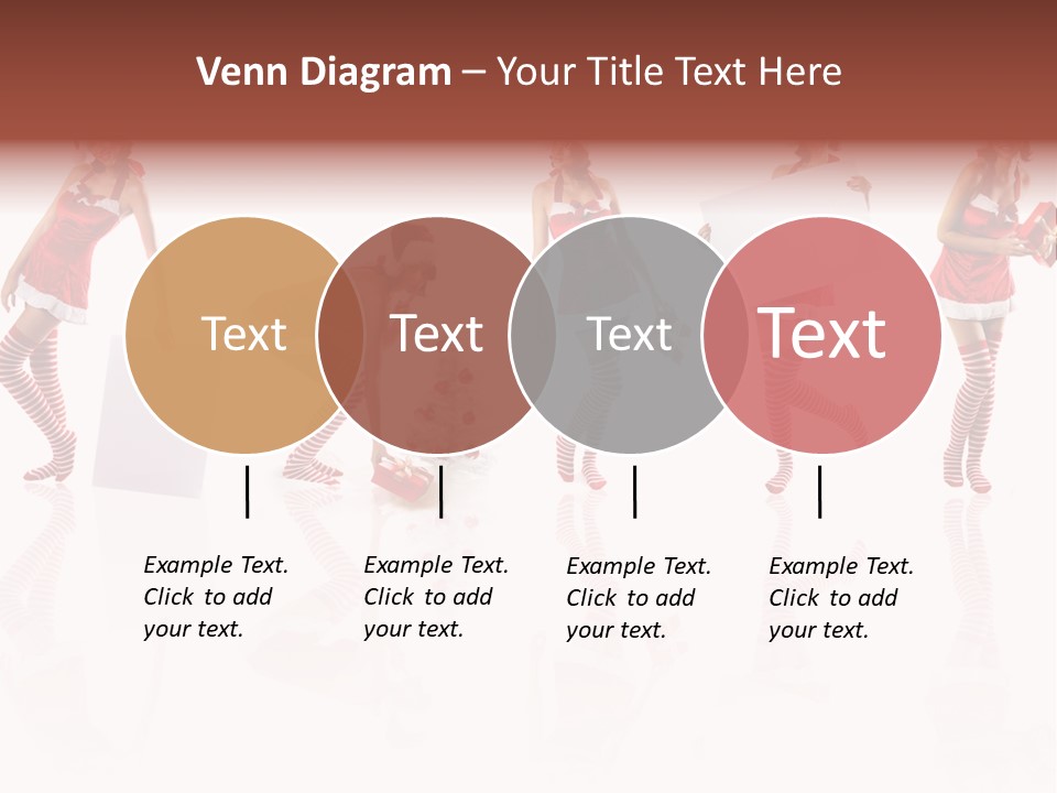 Female Christmas Gift PowerPoint Template