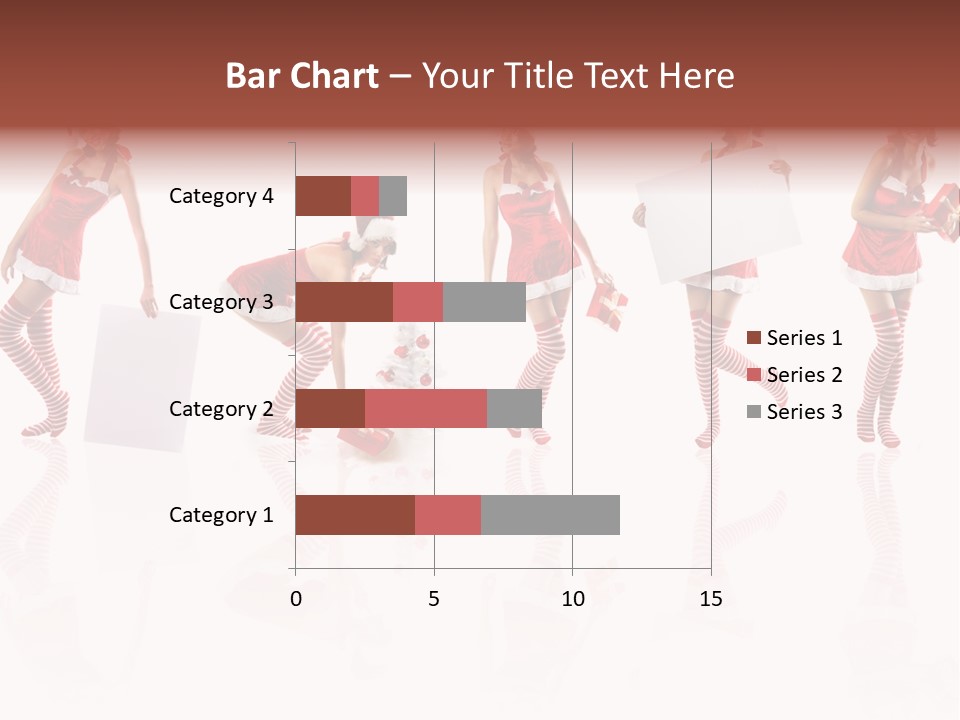 Female Christmas Gift PowerPoint Template