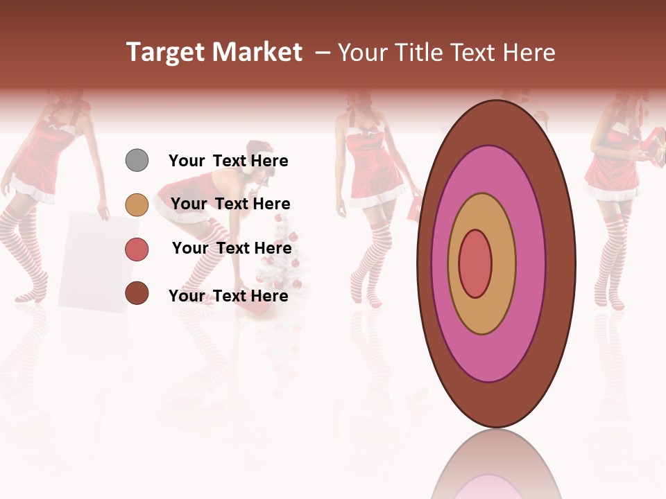 Female Christmas Gift PowerPoint Template