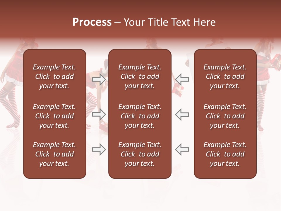 Female Christmas Gift PowerPoint Template