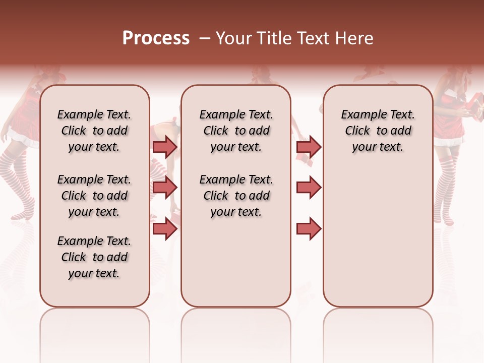 Female Christmas Gift PowerPoint Template