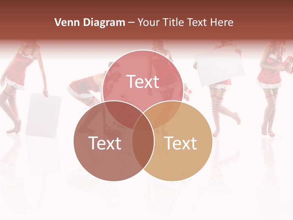 Female Christmas Gift PowerPoint Template