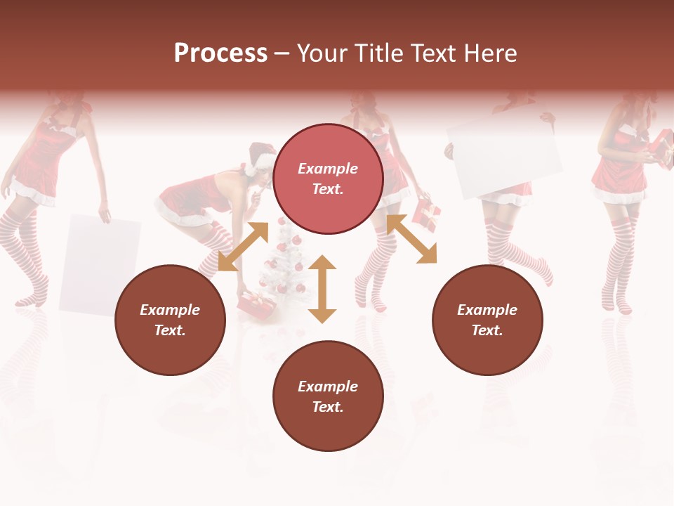 Female Christmas Gift PowerPoint Template