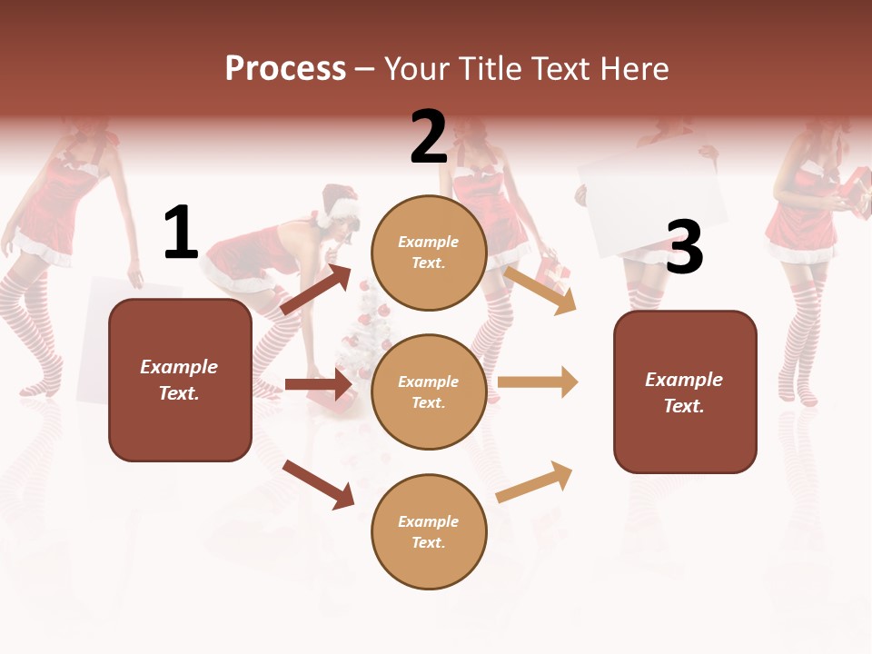 Female Christmas Gift PowerPoint Template