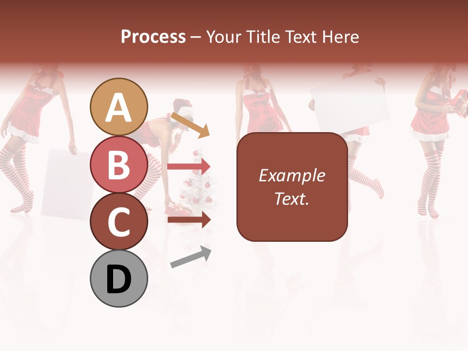 Female Christmas Gift PowerPoint Template