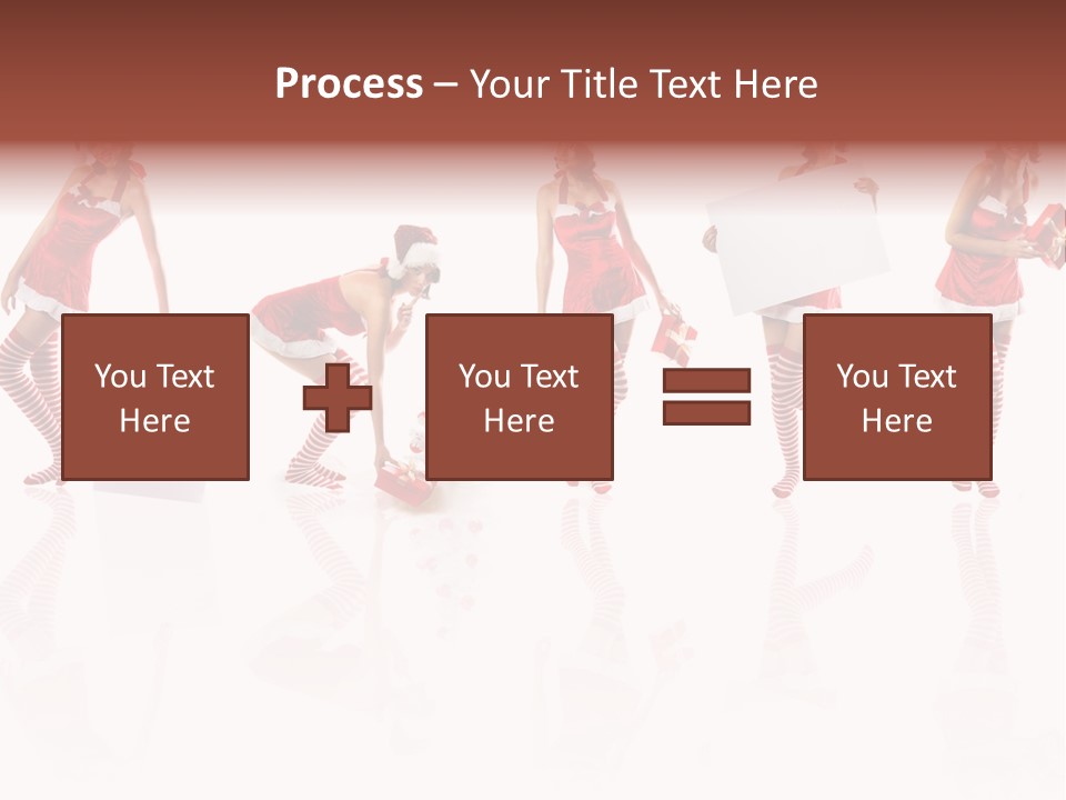 Female Christmas Gift PowerPoint Template