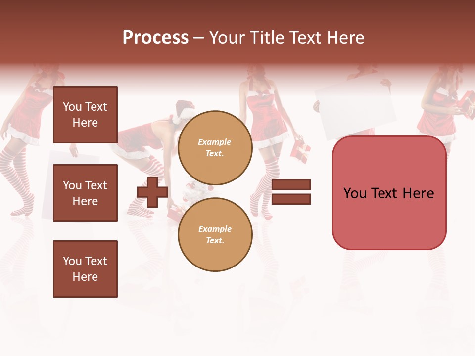 Female Christmas Gift PowerPoint Template
