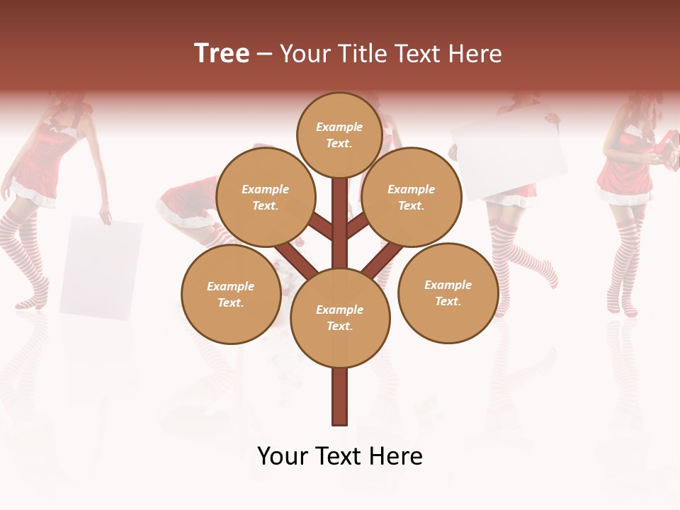 Female Christmas Gift PowerPoint Template