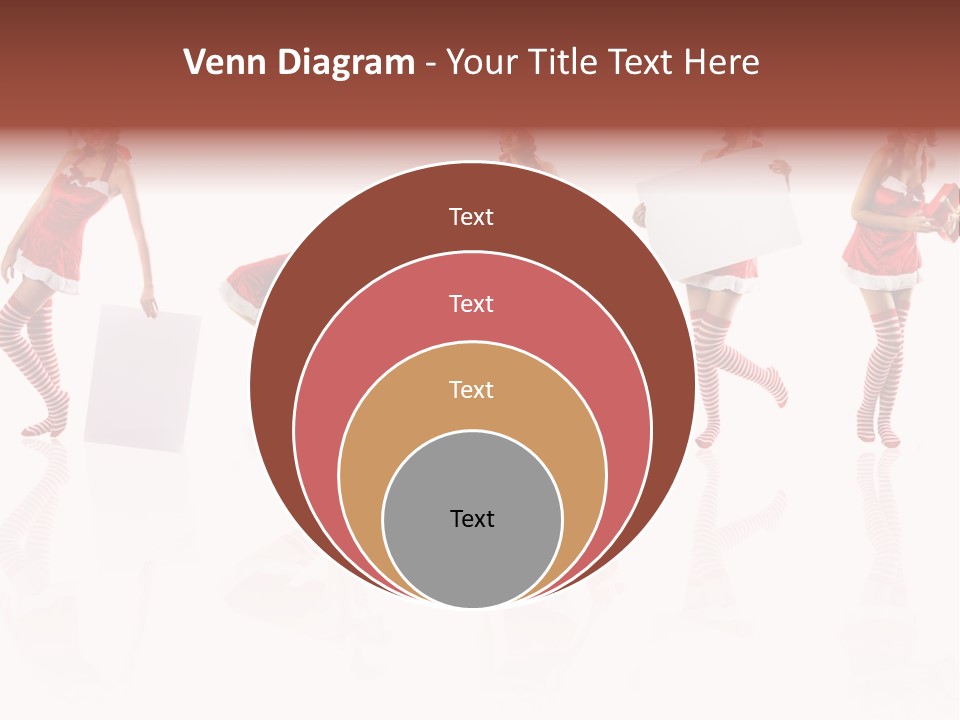 Female Christmas Gift PowerPoint Template