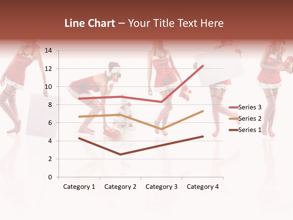 Female Christmas Gift PowerPoint Template