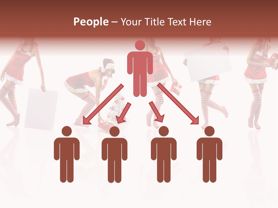 Female Christmas Gift PowerPoint Template