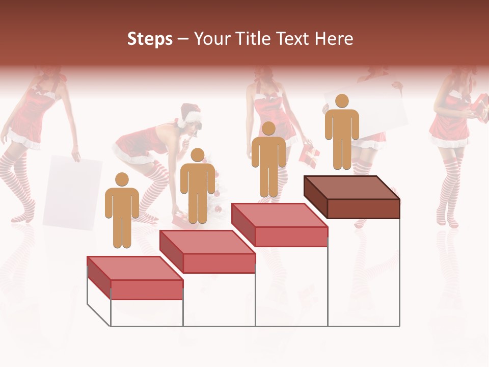 Female Christmas Gift PowerPoint Template