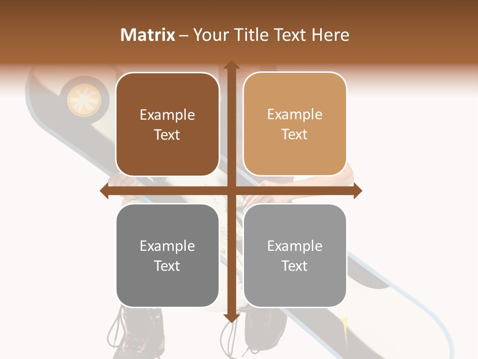 Snowboarder Powder Snowboarding PowerPoint Template