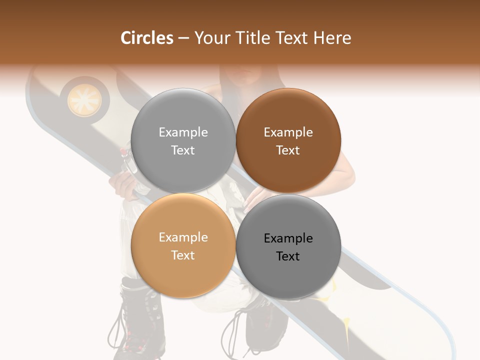 Snowboarder Powder Snowboarding PowerPoint Template