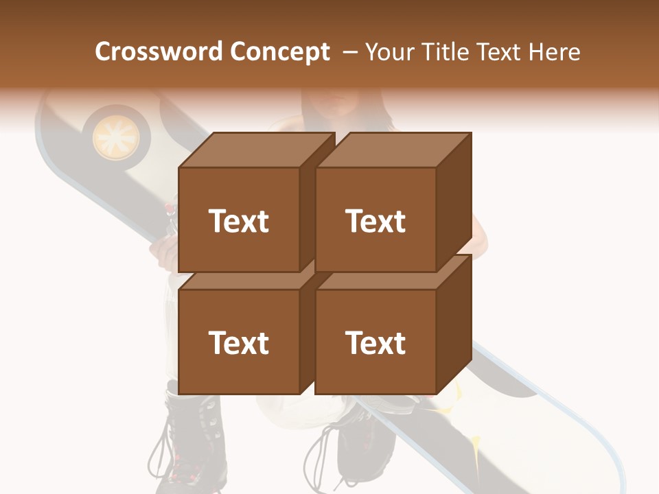 Snowboarder Powder Snowboarding PowerPoint Template