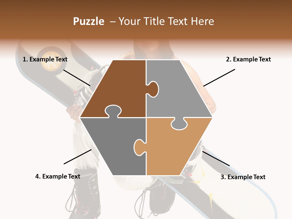 Snowboarder Powder Snowboarding PowerPoint Template