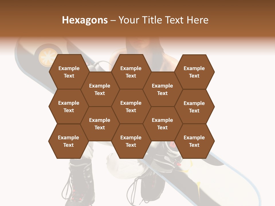 Snowboarder Powder Snowboarding PowerPoint Template