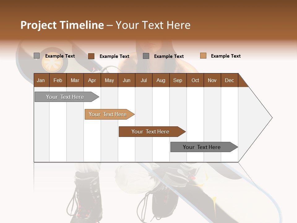 Snowboarder Powder Snowboarding PowerPoint Template