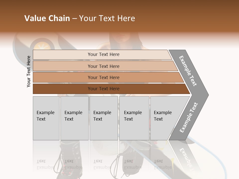 Snowboarder Powder Snowboarding PowerPoint Template