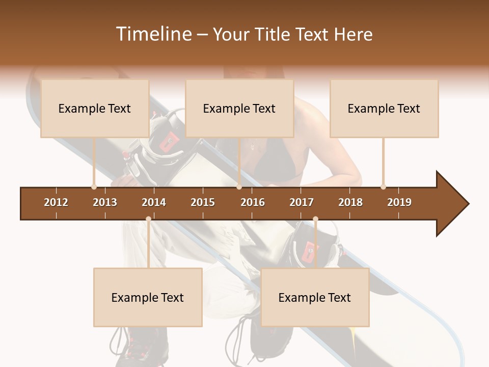 Snowboarder Powder Snowboarding PowerPoint Template