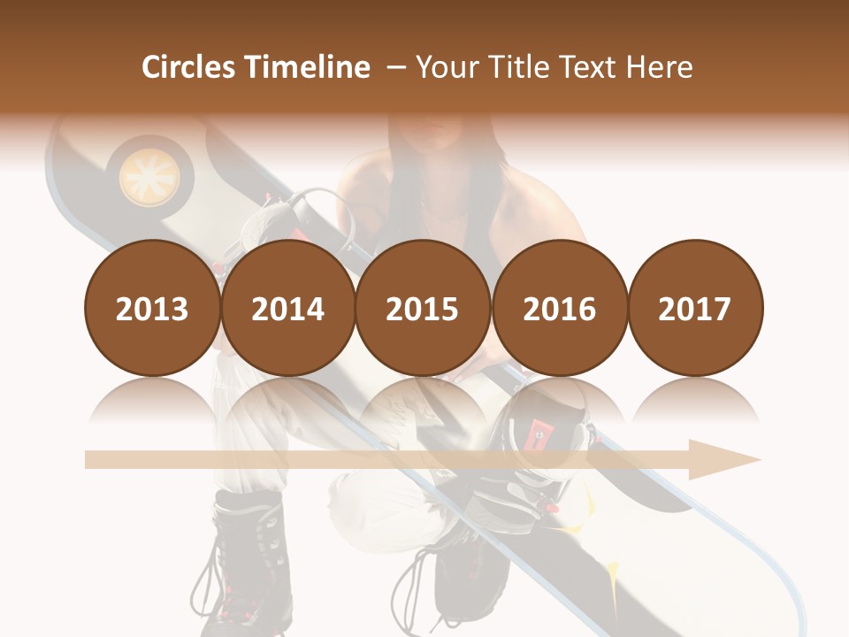 Snowboarder Powder Snowboarding PowerPoint Template