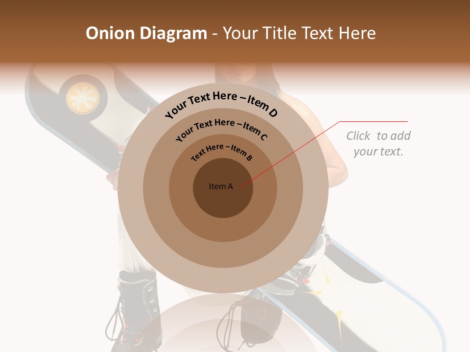 Snowboarder Powder Snowboarding PowerPoint Template