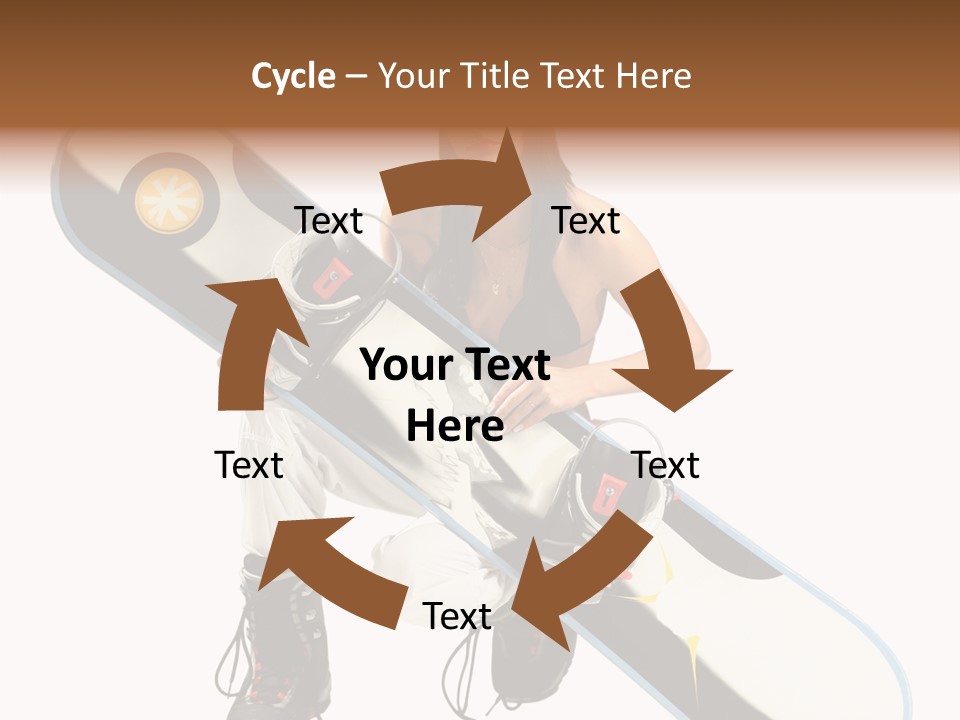 Snowboarder Powder Snowboarding PowerPoint Template