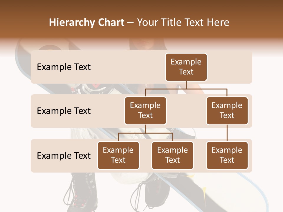 Snowboarder Powder Snowboarding PowerPoint Template