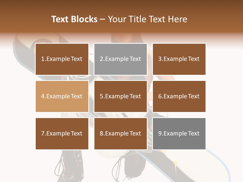 Snowboarder Powder Snowboarding PowerPoint Template