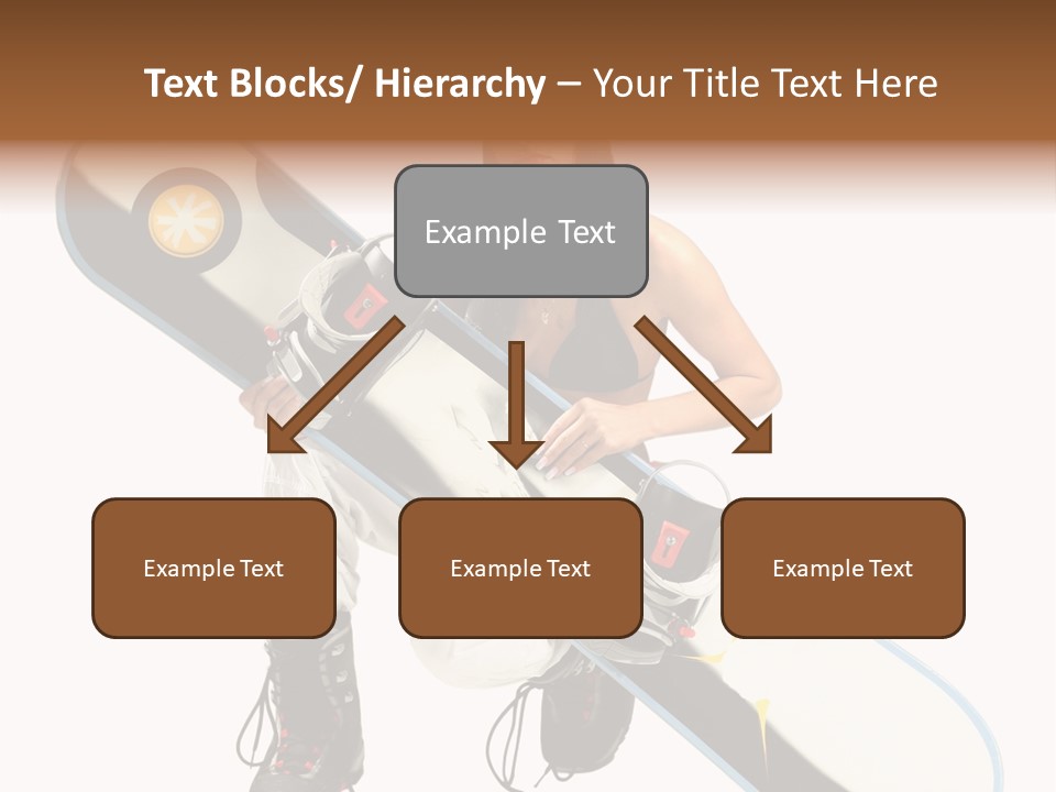 Snowboarder Powder Snowboarding PowerPoint Template
