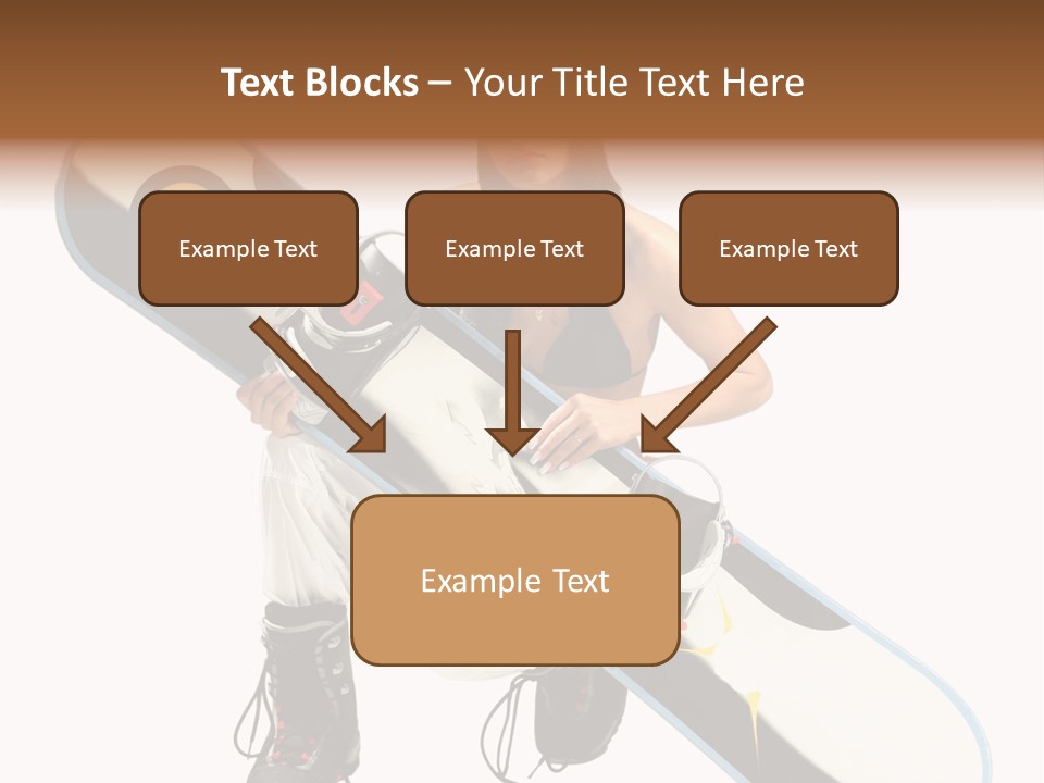 Snowboarder Powder Snowboarding PowerPoint Template