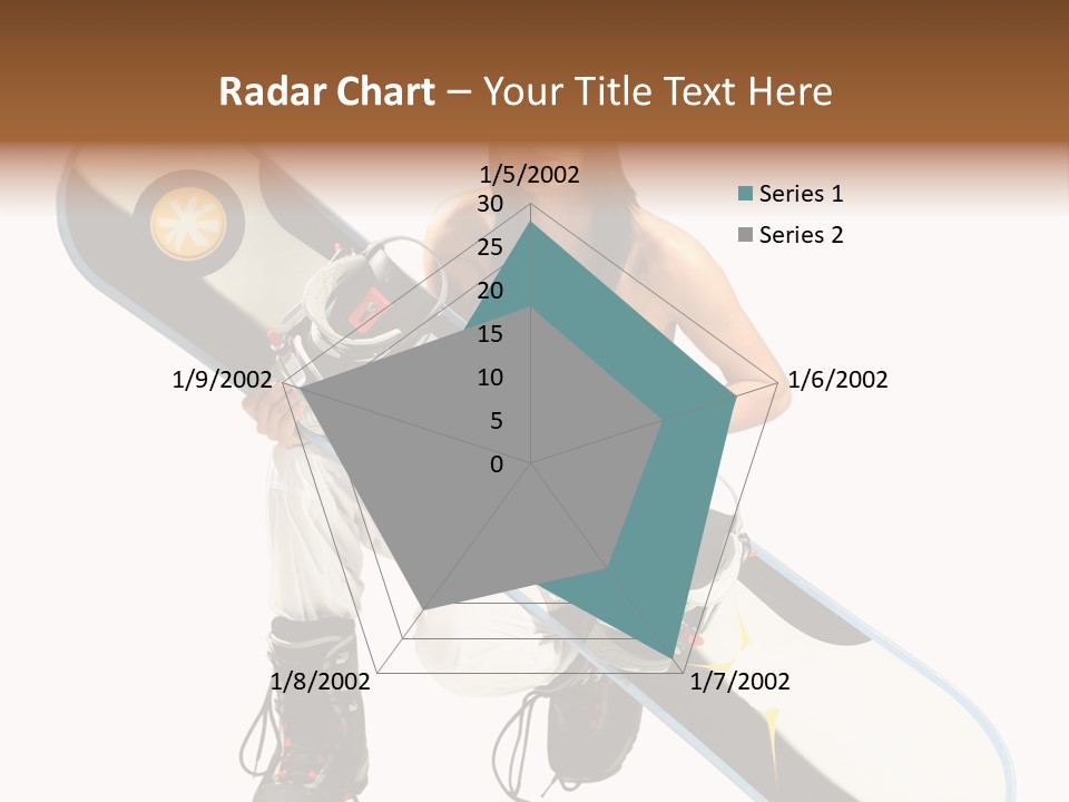 Snowboarder Powder Snowboarding PowerPoint Template